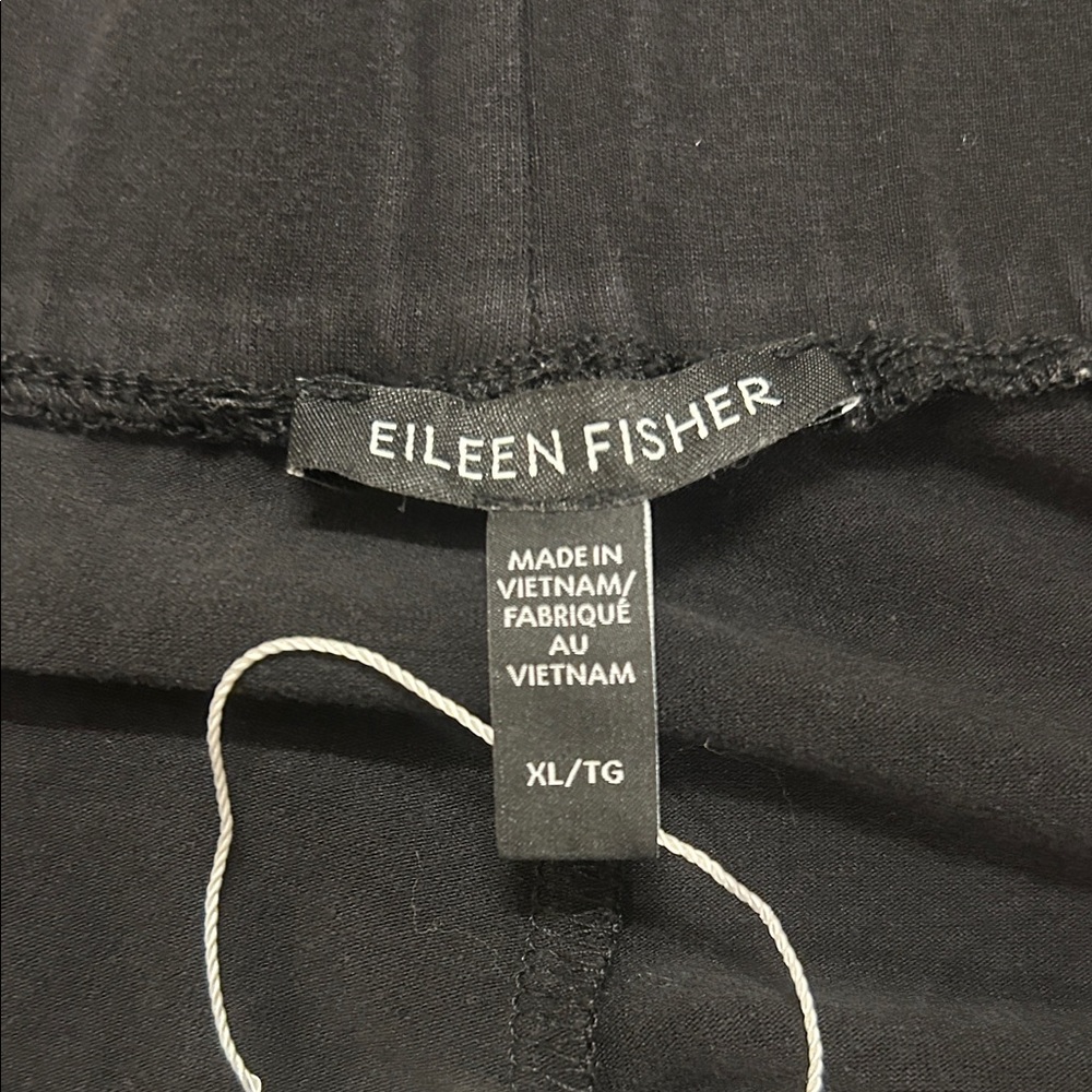 Eileen Fisher Black Wide Leg Pants - Picture 2 of 5